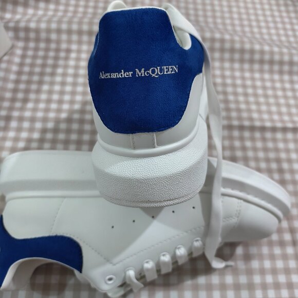 Alexander Mcqueen White And Blue Men's Sneakers - Picture 8 of 8